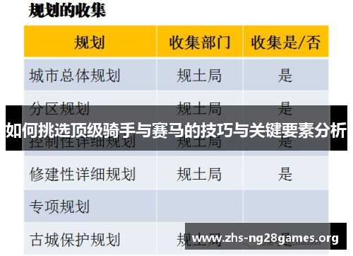 如何挑选顶级骑手与赛马的技巧与关键要素分析 如何挑选顶级骑手与赛马的技巧与关键要素分析