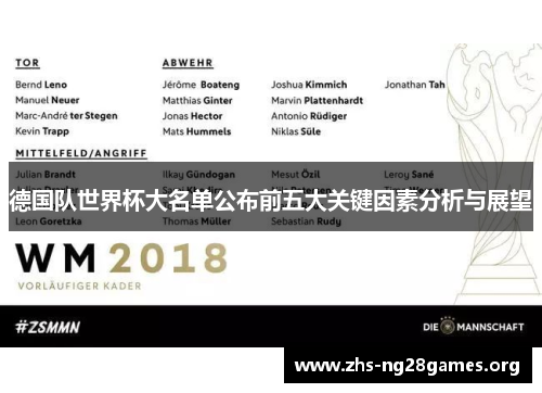德国队世界杯大名单公布前五大关键因素分析与展望 德国队世界杯大名单公布前五大关键因素分析与展望